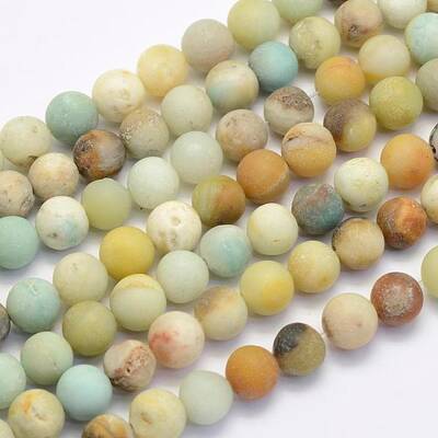 Natural Flower Amazonite Beads Strands