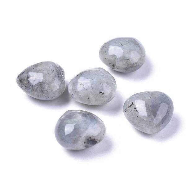 Natural Labradorite Heart Love Palm Worry Stone