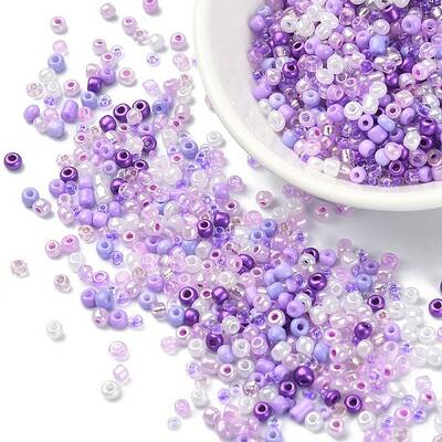 Opaque & Transparent Inside Colours Glass Seed Beads