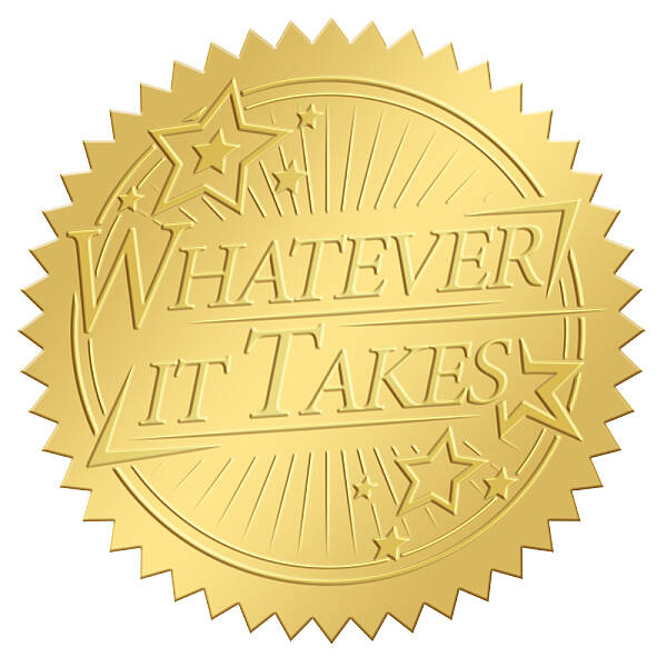 Self Adhesive Gold Foil Embossed Stickers
