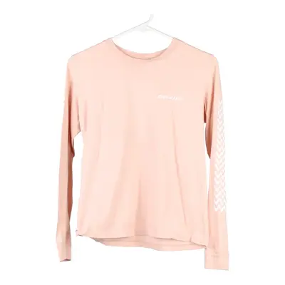 Dickies Long Sleeve T-Shirt - Large Pink Cotton Blend