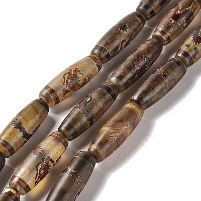 Tibetan Style dZi Beads Strands