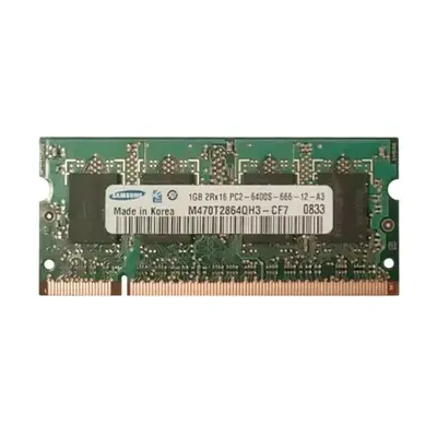 Samsung M470T2864QH3-CF7 | 1GB DDR2-800MHz PC2-6400 Non-ECC Unbuffered SODIMM CL6 2Rx16 1.8V 200-Pin Memory Module