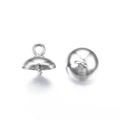 Non-Tarnish 304 Stainless Steel Cup Peg Bails Pendants