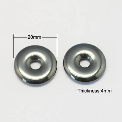 Non-magnetic Synthetic Hematite Pendants