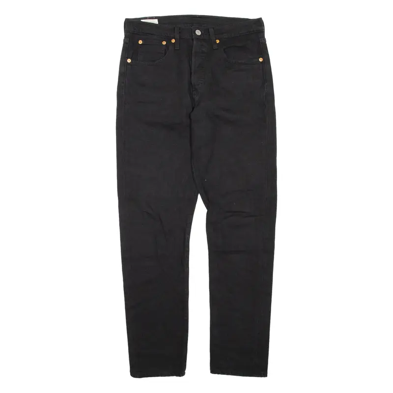LEVI'S 501 BIG E Jeans Womens Black Regular Straight W28 L30