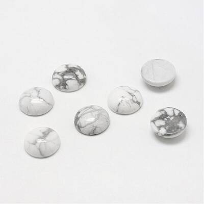 Natural Howlite Gemstone Cabochons