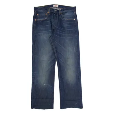 LEVI'S 501 Mens Jeans Blue Regular Straight Stone Wash W32 L29