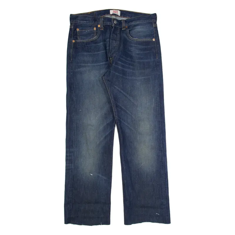 LEVI'S 501 Mens Jeans Blue Regular Straight Stone Wash W32 L29