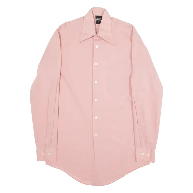 CHEMISERIE FREY Mens Formal Shirt Pink Long Sleeve M