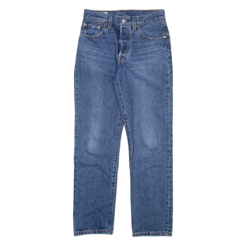 LEVI'S 501 BIG E Jeans Womens Blue Regular Straight W24 L28