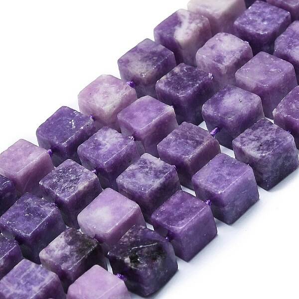 Natural Lepidolite/Purple Mica Stone Beads Strands