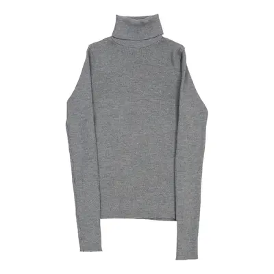 Dolce & Gabbana Rollneck - XL Grey Merino Wool Blend | Size: x-large