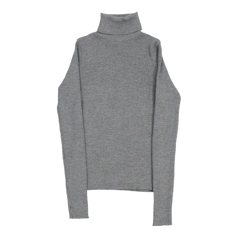 Dolce & Gabbana Rollneck - XL Grey Merino Wool Blend | Size: x-large