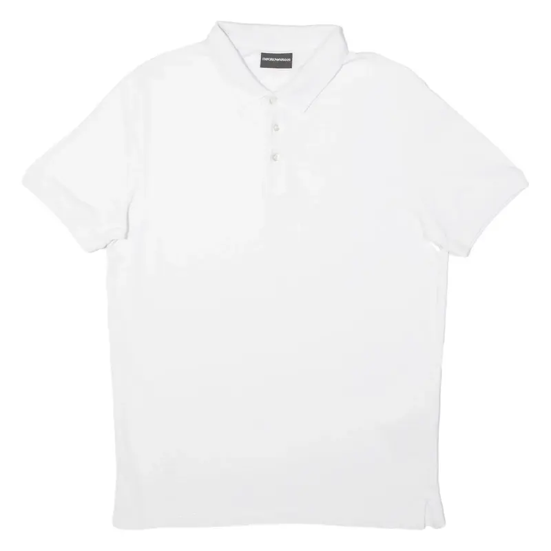 EMPORIO ARMANI Mens Polo Shirt White M