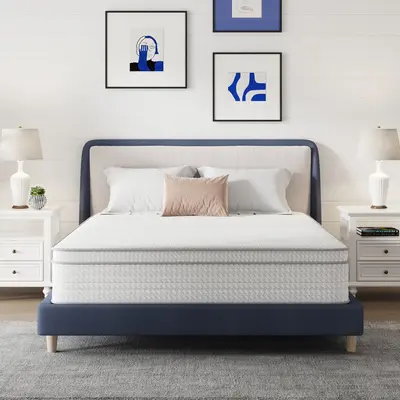 Avenco Snug Memory Foam Mattress - Flippable Double-Sided Sleep with Double Air Zones, Pressure Relief Spring, 6/810/12/14 In...