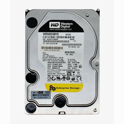 574033-003 HP 500GB 7200RPM SATA 3Gb/s NQR 16MB Cache 3.5-inch Midline Hard Drive