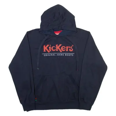 KICKERS Mens Blue Hoodie M