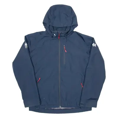 HELLY HANSEN Boys Rain Coat Blue Hooded 16Y