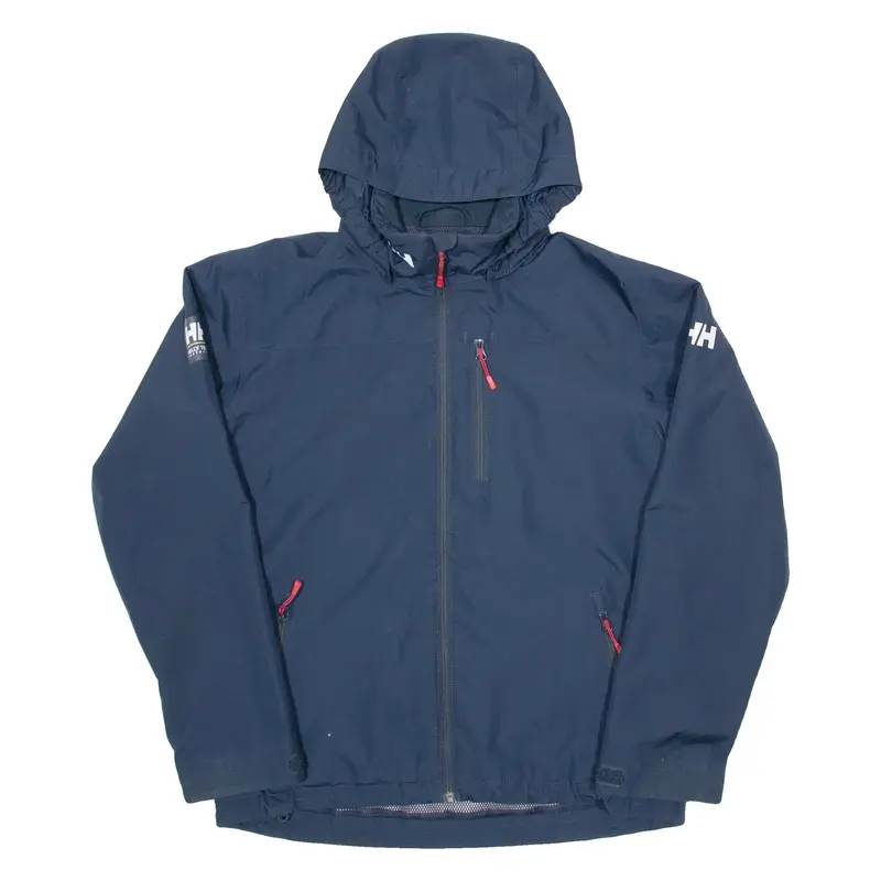HELLY HANSEN Boys Rain Coat Blue Hooded 16Y