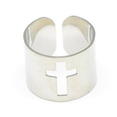 Tarnish Resistant Adjustable Stainless Steel Cuff Finger Rings