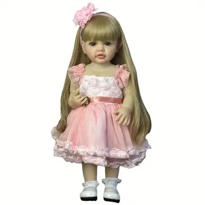 Lifeike Reborn Baby Doll, 22-Inch Realistic Design, Soft Vinyl Body, Perfect Birthday Gift for Girls, Lifelike & Durable