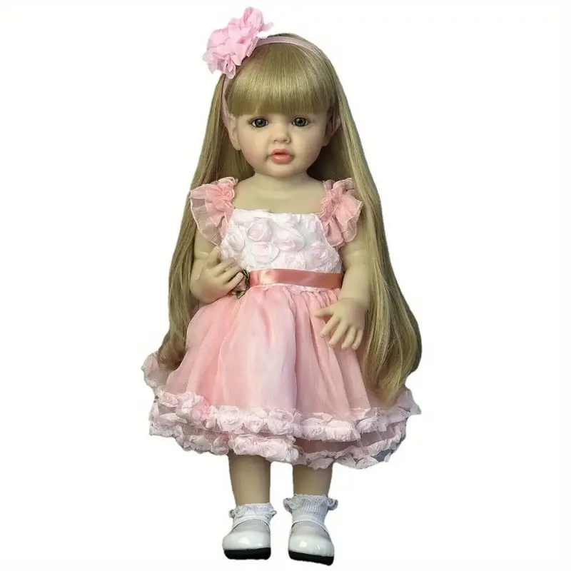 Lifeike Reborn Baby Doll, 22-Inch Realistic Design, Soft Vinyl Body, Perfect Birthday Gift for Girls, Lifelike & Durable