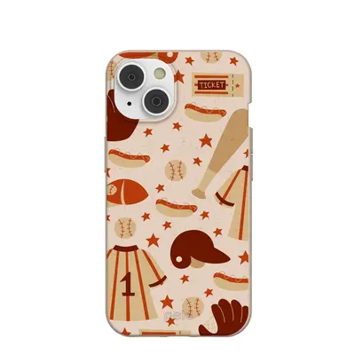 Seashell Sunday Baseball iPhone 14/16e Case