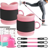 Ankle Resistance Bands, Ankle Bands for Working Out with Cuffs, Ankle Resistance Band, Glutes Workout Equipment, Butt Exercis...