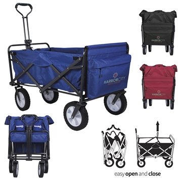 2 Customized Koozie Collapsible Folding Wagon - 150lb Capacity
