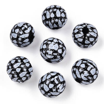 Printed Schima Wooden Beads