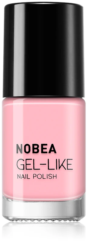 NOBEA Day-to-Day Gel-like nail polish gel effect color Salmon nude #N62 6 ml