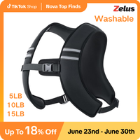 【Summer Turn-Up】ZELUS Z-Fit Soft Iron Weighted Vest,Women,Men,gym outfits, Washing, 5lb/10lb/15lb,Reflective Stripes & Ad...