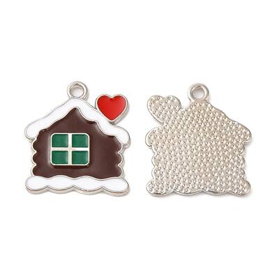 Christmas Alloy Enamel Pendants