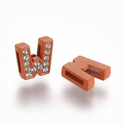 Rhinestone Slide Letter Charms