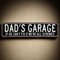 Dad's Garage Metal Tin Sign, Novelty Street Sign, Home Decor, Room Decor, Wall Decor, Decorative Wall Sign for Home Farmhouse...
