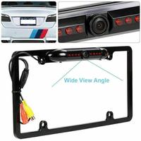 License Plate Backup Camera HD Night Vision Rear View Camera with 8 LEDs 170° Viewing Angle Waterproof Backup Rear Camera fo...