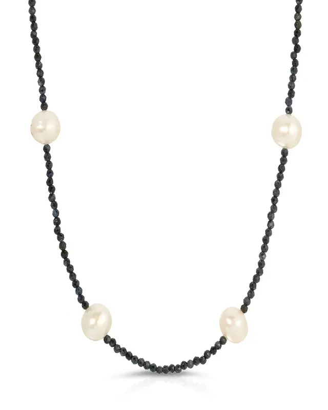 Tavi Necklace | Gemstone: Sapphire | Metal Color: Gold