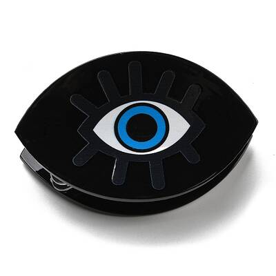 Evil Eye Shape PVC Claw Hair Clips