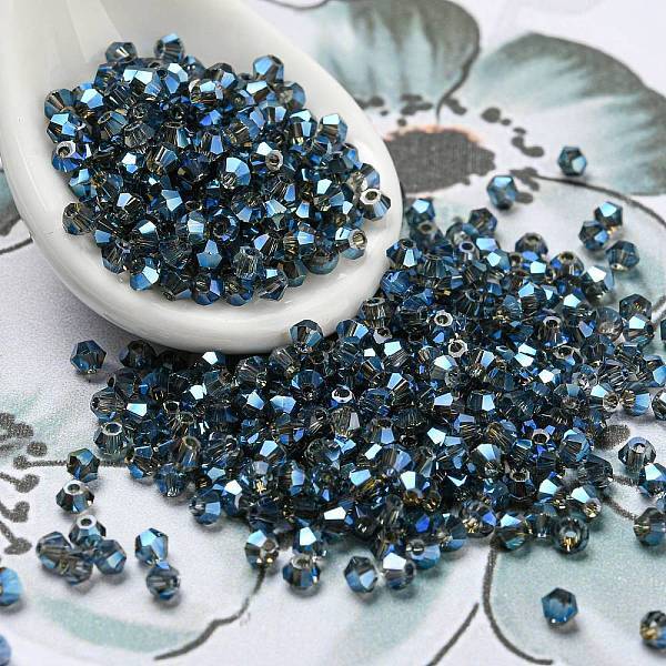Full Rainbow Plated Transparent Electroplate Glass Beads