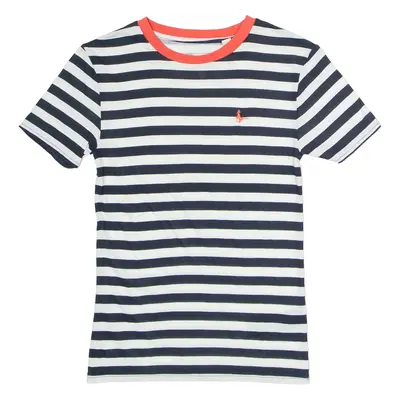 JACK WILLS Striped Womens T-Shirt White Crew Neck UK 6