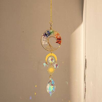 Natural Gemstone Chip Pendant Decorations