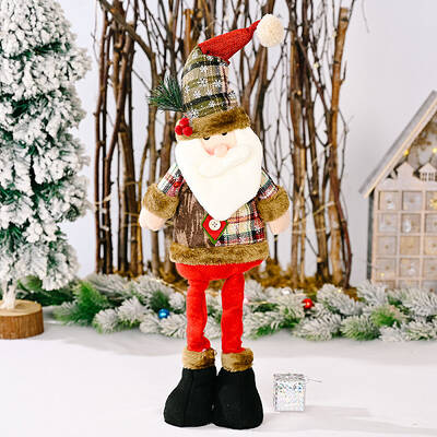 Christmas Cloth Stretchable Standing Doll Ornaments