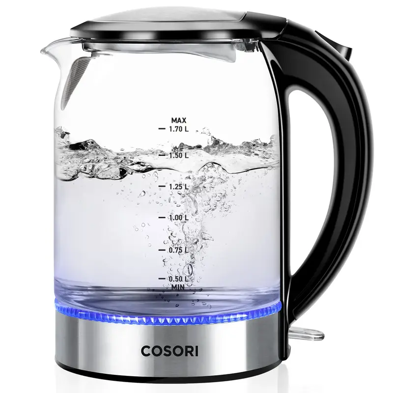 COSORI CO171 Electric Kettle 1.8QT Speed-Boil, Auto Shut-Off, Boil-Dry Protection, LED Indicator, BPA-Free, Perfect for Coffe...