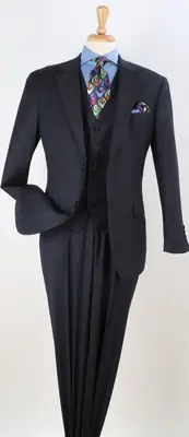 Style  Apollo King Men's 100% Wool Suit Classic Executive Style