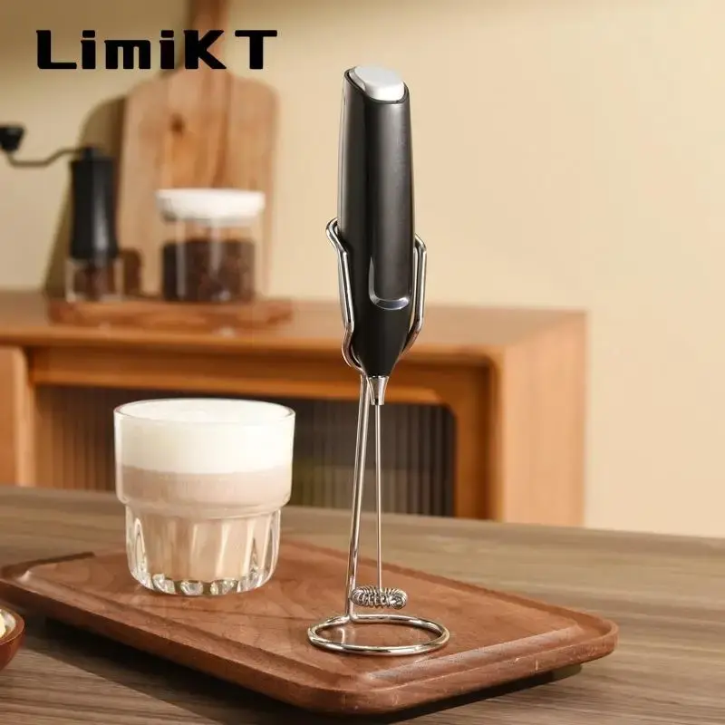 Electric Milk Frother, Multifunctional Handheld AA Battery Operated Coffee Cream Mixer for Egg Milk Latte, Portable Coffeewar...