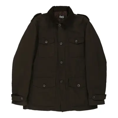 Dolce & Gabbana Jacket - 2XL Brown Cotton