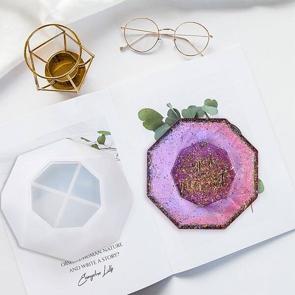 DIY Faceted Octagon Storage Dish Silicone Molds