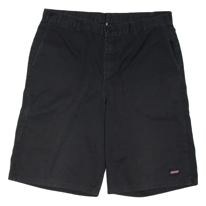 DICKIES Mens Workwear Shorts Black Relaxed XL W38