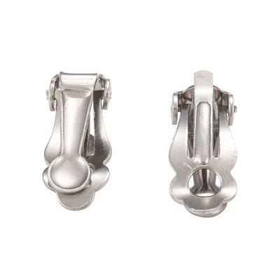 Tarnish Resistant 304 Stainless Steel Clip-On Earrings Findings
